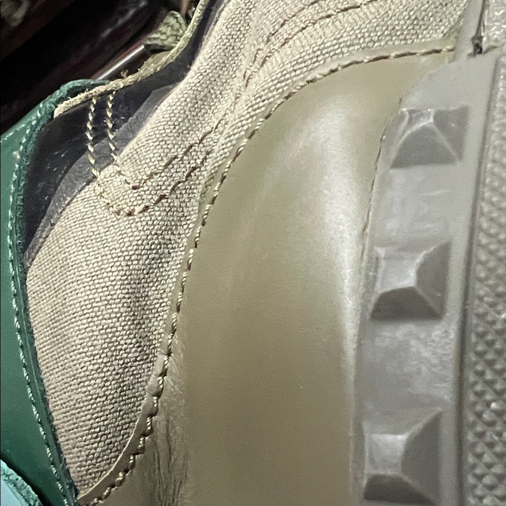 Valentino Men's Olive Camouflage High-Top Sneakers - Picture 5 of 8